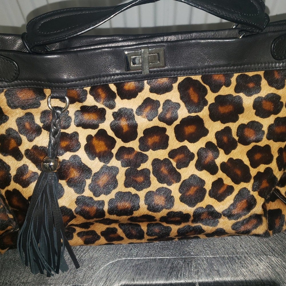 Claudia Firenze Leopard Handbag